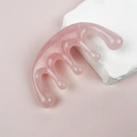 Peine De Masaje Meridiano Especial Con 5 Dientes Herramienta Portátil Para Masaje Cabeza Uso Doméstico Material ABS - details 5