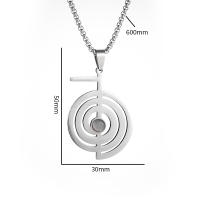 Collar De Protección Reiki En Acero Inoxidable Con Amuleto Geométrico Sagrado Collar De Opal Cho Ku Rei Para Mujeres Joyería De Hechicería Y Sanación - details 6
