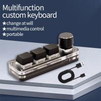 Teclado Mecánico USB Para Gamer 3Keys Macro Personalizable RGB Mini Teclado Para Photoshop Programación De Teclas Estilo Estándar Con Switch OUTEMU - details 4