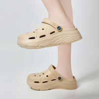 Clogs De Verano Para Mujer Con Plataforma Gruesa Y Respirables Sandalias De Jardín Con Agujeros Antideslizantes Y Ligeros Para Playa - details 4