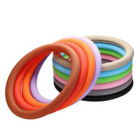 Cubierta De Guante Para Volante Universal De Silicona 36-40cm Textura Suave Multicolor Accesorios Internos Para Volante - details 5