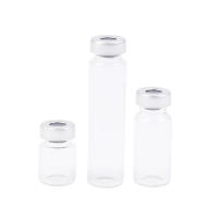 10 Pack De Vialones De Vidrio Transparente De 5/10/20ml Con Puerto De Inyección Auto Curable Para Educación - details 2