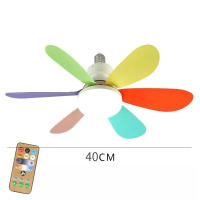 Ventilador De Techo Moderno Con 6 Hojas De ABS 16 Pulgadas Luz LED Para Decoración De Dormitorio Y Sala De Estar Control Remoto Potencia 30W/40W - details 7