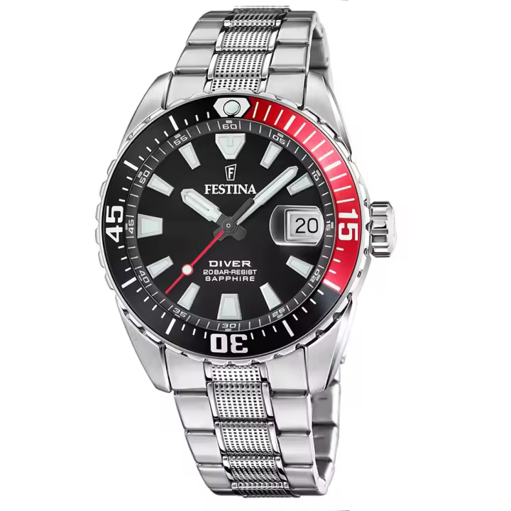 Reloj FESTINA F20669/6 Diver Style para Hombre The Originals Coca Cola Bezel - 1