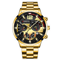 Reloj De Moda Para Hombre Con Correa De Acero Inoxidable Movimiento Cuarzo Analógico Con Calendario Y Cierre De Seguridad - details 8