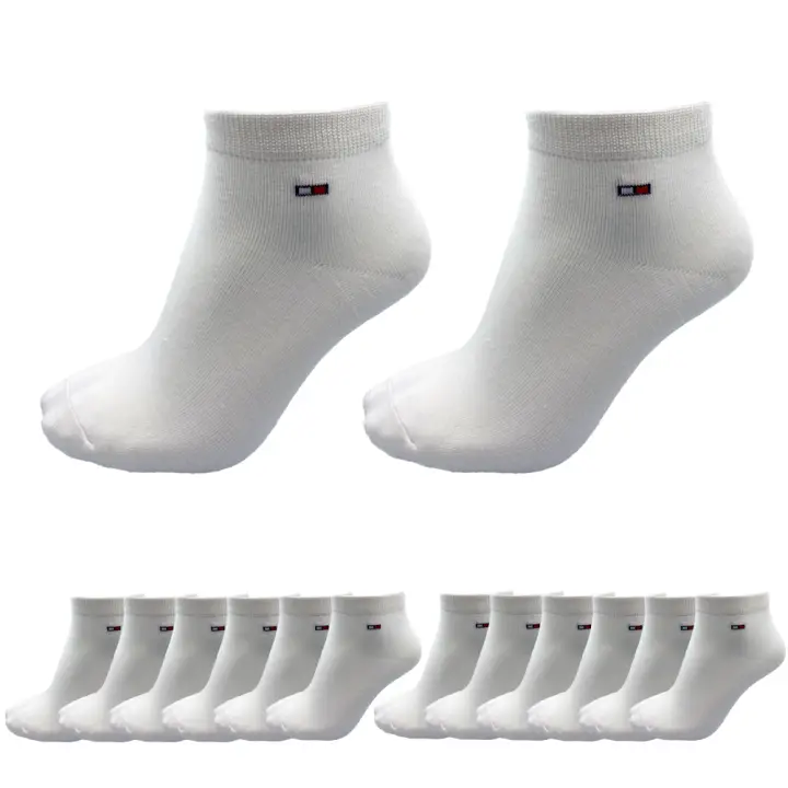 Aicasa Calcetines Cortos de Algodón/bambu Transpirables para Verano Pack 6-12 Pares Hombre/Mujer - 1