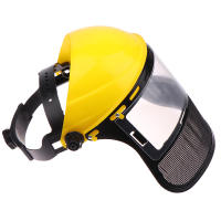 Gorro De Seguridad Para Jardín Con Máscara Protectora De Red Completa Para Trimmer De Grama Motosierra De Bajo Y Protección Forestal - details 5