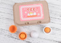 Juego De Juguetes Educativos DIY De Madera Con Huevo Artificial Y Cocina Para Niños Set De 3/6 Piezas Para Educar a Los Niños En Edad Preescolar - details 5