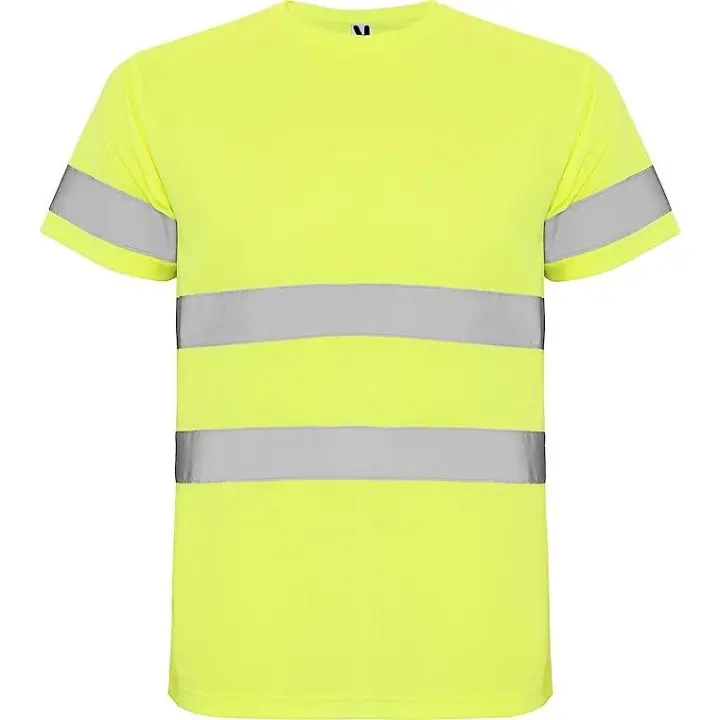 Camiseta Técnica Alta Visibilidad Roly Manga Corta Cinta Reflectante Transpirable - 1