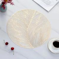 Juego De Tapetes Para Mesa De 1/4Pc Luz Y Lujo Protector De Mesa Redondo Resistente Al Calor Decorativo De PVC Irregular Estilo Americano - details 8