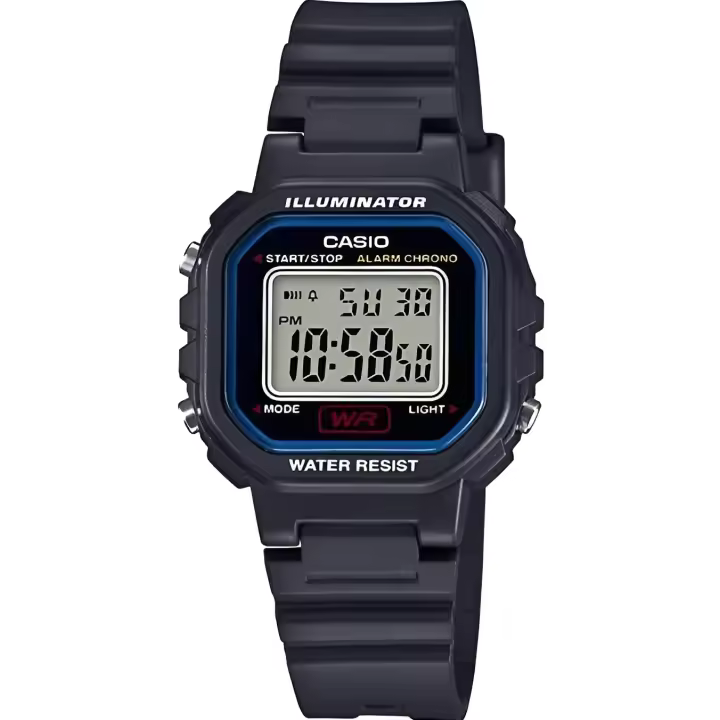 Reloj Digital Mujer Casio LA-20WH-1C Resistente Al Agua con Cronómetro y Alarma - 1