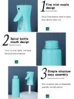 Botella De Spray De Alta Presión 300ml En Colores Caramelo Para Barbería Y Desinfección Con Mist Fino Continuo - details 1