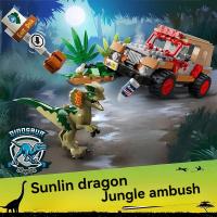 Conjunto De Bloques De Construcción Dinosaurio Dilophosaurus Ambush 221 Piezas Serie Mundial Juguetes De Artesanía Para Niños Regalos - details 0