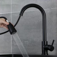 Grifo de Cocina Maple Inoxide 304 Retractable Doble de Agua Fría y Caliente - details 3