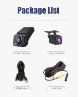 Cámara De Coche Full HD 170° Ángulo Amplio Con Doble Grabación Delantero Y Trasero DVR Para Android ADAS USB TF Carte SD 32G 64G - details 21