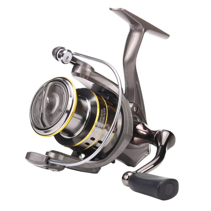 BAKAWA Carrete De Pesca Spinning Metal Serie 800-7000 5.2:1 Ratio De Engranajes Carrete De Hilo Para Agua Dulce Y Salada - 1