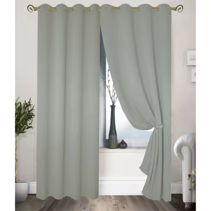 KUMY Cortina Opaca 300 x 250cm Control de Luz y Privacidad Bloqueo Eficaz de Luz Aislamiento Térmico 8 ojales Estilo elegante para Tus Espacios 1 Pieza - 1