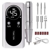 Máquina De Uñas Recargable 45000RPM Con LCD Bajo Ruido Profesional Para Pintura De Uñas Con Accesorios Set De Herramientas De Manicura Eléctrica - details 0