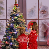 Cadena De Luces LED Con Corbata De Navidad 2025 Decoración De Árbol De Navidad Y Bodas Brillante Para Dormitorio Y Fiestas De Año Nuevo - details 7
