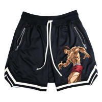 Shorts De Baloncesto Para Hombre Deporte Fitness Verano Malla Secado Rápido Pantalones Casuales Transpirables Talla Media - details 30