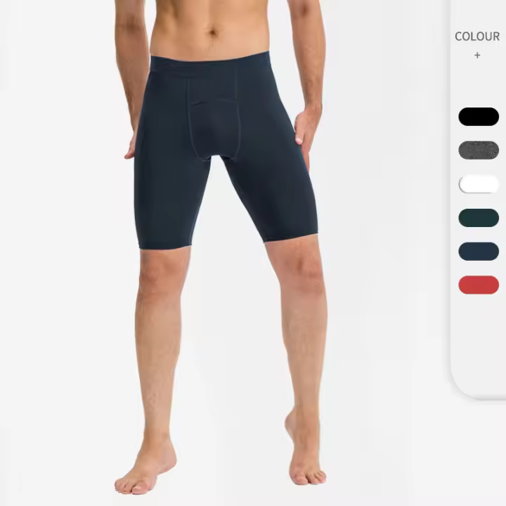 Pantalones cortos de entrenamiento físico para gimnasio para hombre , mallas de compresión para correr de secado rápido con bolsillo, pantalones cortos deportivos, pantalones de entrenamiento - 1