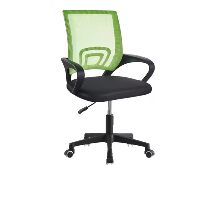 Silla de Oficina con Soporte Lumbar Giratoria Escritorio Sillon Ruedas Despacho casa salon habitacion ergonómica Gaming, escritorio, silla nordico tulipu NEGRO GRIS - 1