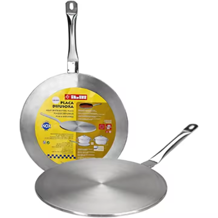 IBILI PLACA COCINA DIFUSORA ADAPTADOR VITRO-INDUCCION 19CM ACERO INOX  Cocina de forma uniforme en cualquier tipo de cocina. - 1