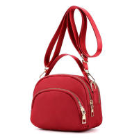 Bolso De Hombro Neutral Para Hombres Y Mujeres Estilo Retro Moda Pequeño Bolso Cruzado Material Nylon Cierre De Cremallera - details 1
