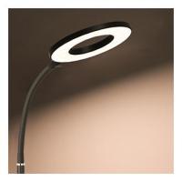Lámpara de Pie 12W Forma Aro Luz LED, con Cuello Cisne Flexible Elegante en Negro. Lampara de Suelo de Bombilla LED 4 Colores y 6 Brillos Ajustables, Temporizador y Memoria. Flexibilidad 360°, Lampara para sala o dormitorio ¡Descubre tu iluminación ideal! - details 2