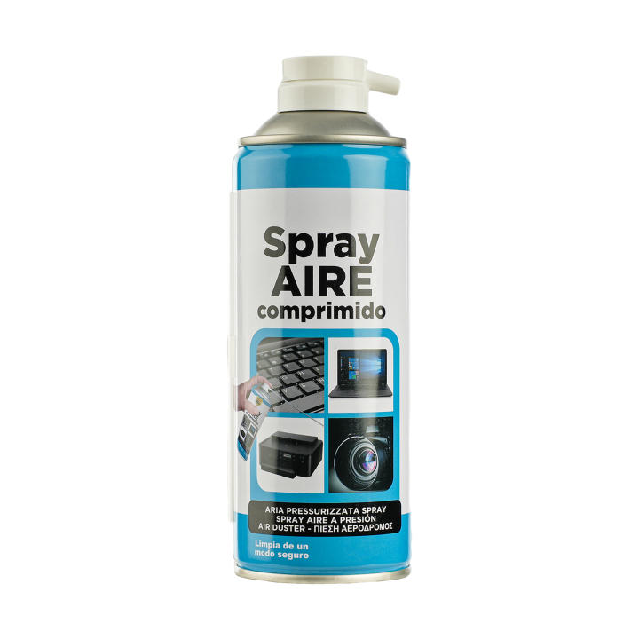 DEKORA SOUL Spray de Aire Comprimido 400ml para Limpieza de Equipos Electrónicos - Elimina Polvo de Teclados y Otros Dispositivos