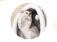 Casa De Gato Lindo Cama Para Mascotas Tentación De Gato Pequeño Sillón Para Perro Lavable Cesto De Gato Suave Para Gatos Casa De Mascotas Suministros - details 4