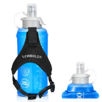Botella De Agua Deportiva Plegable Y Ligera De 500ml Con Anillo En La Muñeca Antideslizante Para Correr Material TPU Suave - details 13