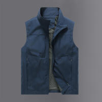 Chaleco Impermeable Para Hombre Talla Grande Sin Mangas Para Golf Tenis De Campo Caza Pesca Estilo Casual Con Cierre De Cremallera - details 14
