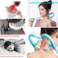 Masajeador De Cuello Portátil Con Bola Shiatsu Para Alivio Del Dolor Muscular Profundo Aids Para Hombros Uso Manual Material ABS - details 3