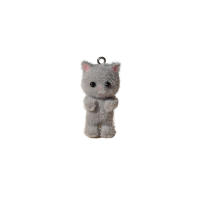 Colgante De Resina En Forma De Gato De Peluche Animales Cartoon Para Manualidades Joyería Collares Pendientes Accesorios De Llavero - details 6