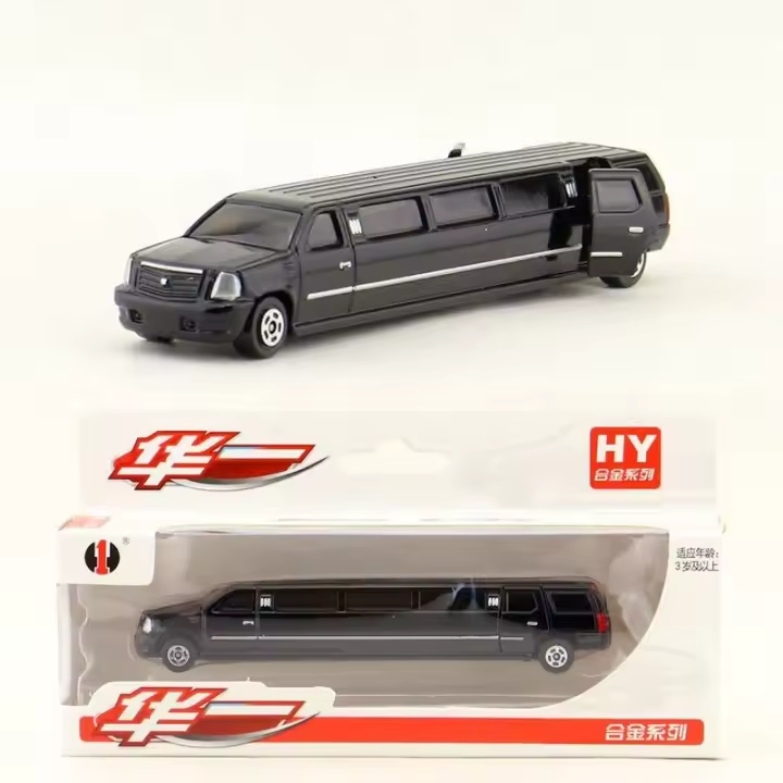 Modelo De Coche De Lujo Diecast Metal Lincoln Stretch Limusina Juguete Educativo Para Colección Puertas Abreable Regalo Para Niños - 1