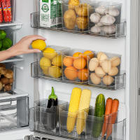 Organizador De Alimentos Para Nevera Caja De Almacenamiento Lateral De Puerta De La Nevera Contenedor Para Huevo Fruta Verdura Para El Hogar Y La Cocina - details 0