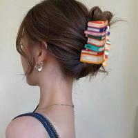 Clips Para El Cabello De Libro Para Mujeres Accesorios De Pelo Divertidos Para Maestras Clips Para El Cabello Delgado Estilo Geométrico Moda Casual - details 17