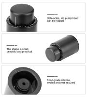 Tapa De Vino De Vacío 1/2PCS Almacenamiento De Memoria Estilo Empuñadura Negro Herramientas De Barra Tapa De Botella De Vino Ecológica Fácil De Usar - details 12