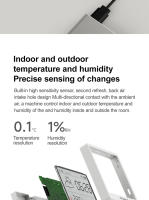 Sensor De Temperatura Y Humedad Electrónico WiFi Xiaomi Duka TH3 Recargable Inteligente Medidor Digital De Clima Globales Versión Disponible - details 6