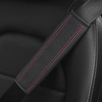 Almohadilla De Cinturón De Seguridad De Cuero PU Para Coche Cubierta De Hombro Transpirable Protección Accesorios De Automóvil Interior - details 3