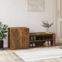 vidaXL Mueble Zapatero Madera Contrachapada Armario Pasillo Entrada Color Blanco,  Gris hormigón,  Gris sonoma - details 5