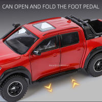 Modelo De Coche POER a Escala 1:24 Juguete De Aleación De Metal Con Ruedas Libres Absorción De Choque Sonido Y Luz Camión Pickup Off-Road Para Niños - details 8