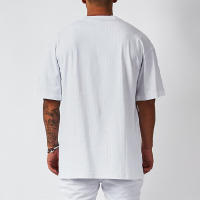 Camiseta De Malla Para Hombre Oversize Verano Secado Rápido Manga Corta Estilo Fitness Prenda Clásica Para Gimnasio Y Bodybuilding - details 18