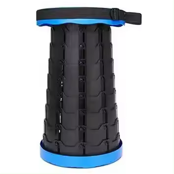 IKLOB® Taburete Plegable Portátil de Segunda Generación, Taburete Telescópico Ligero, Carga120 kG, para Exteriores, Senderismo, Pesca, Barbacoa, Interior, Viajes, Fiestas, Altura Ajustable 6.5-45 cm - 1