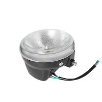 Faros De Motocicleta Negro Faro Frontal Redondo 12V Luz Universal Para Honda Suzuki Yamaha Harley Cafe Racer Accesorios De Iluminación Para Vehículos - details 2