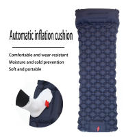 Almohadilla De Dormir Para Camping Inflable Ultraligera Con Bomba Integrada Y Soporte De Cabeza Para Viajes Y Senderismo - details 3