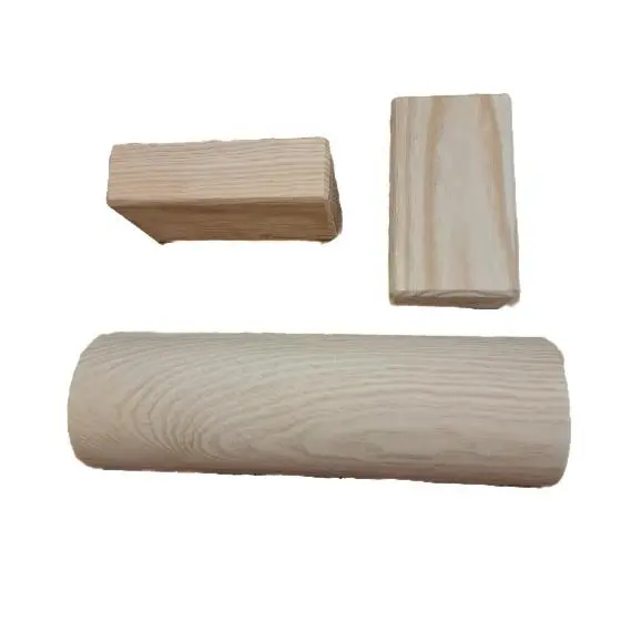 Tronco propioceptivo Eutony 5P, suelo pélvico, madera de pino+Pareja Ladrillo Bloque de Yoga 100% Madera - 1