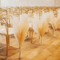 Decorativo Artificial De Pampas Alta Y Fluffly Para Decoración De Hogar Y Dormitorio Estilo Bohemio Flores De Seda Para Bodas Y Fiestas Navideñas - details 3