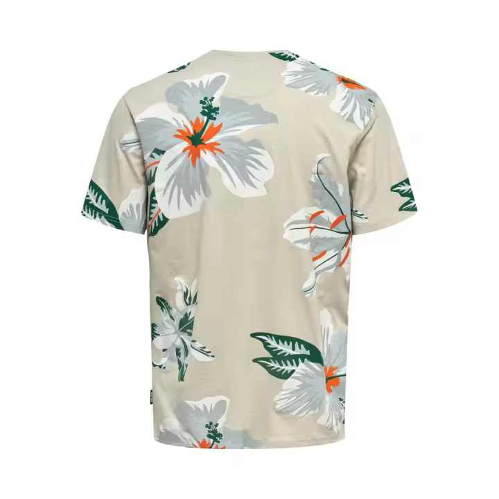 Only & Sons mod. 22022164 Camiseta m/c estampada flores tropicales - 1